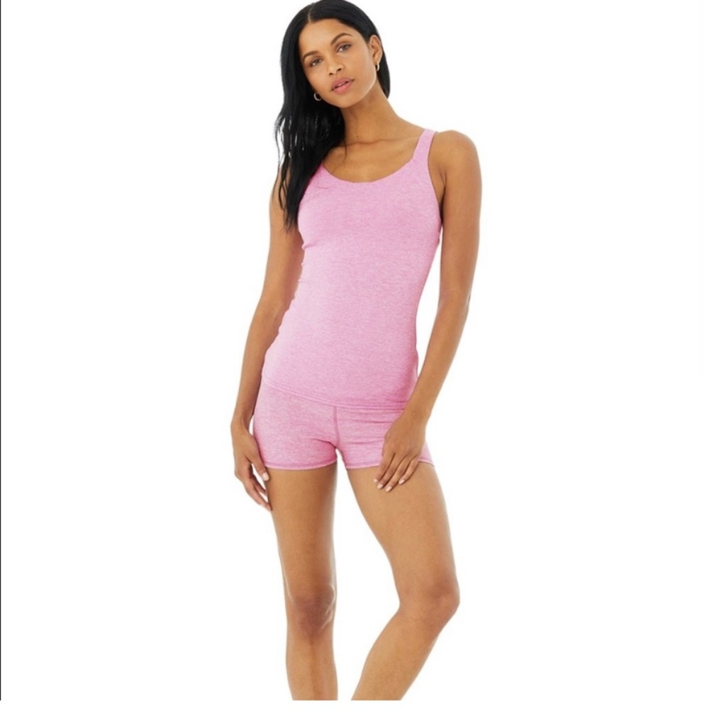 Alo yoga pink workout top